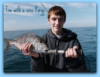 Tim with a nice porgy.